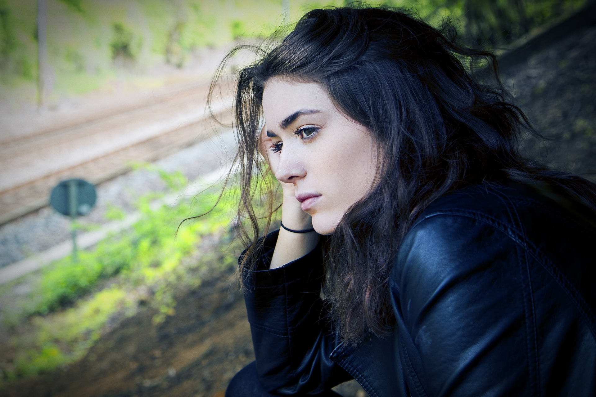 anxious woman