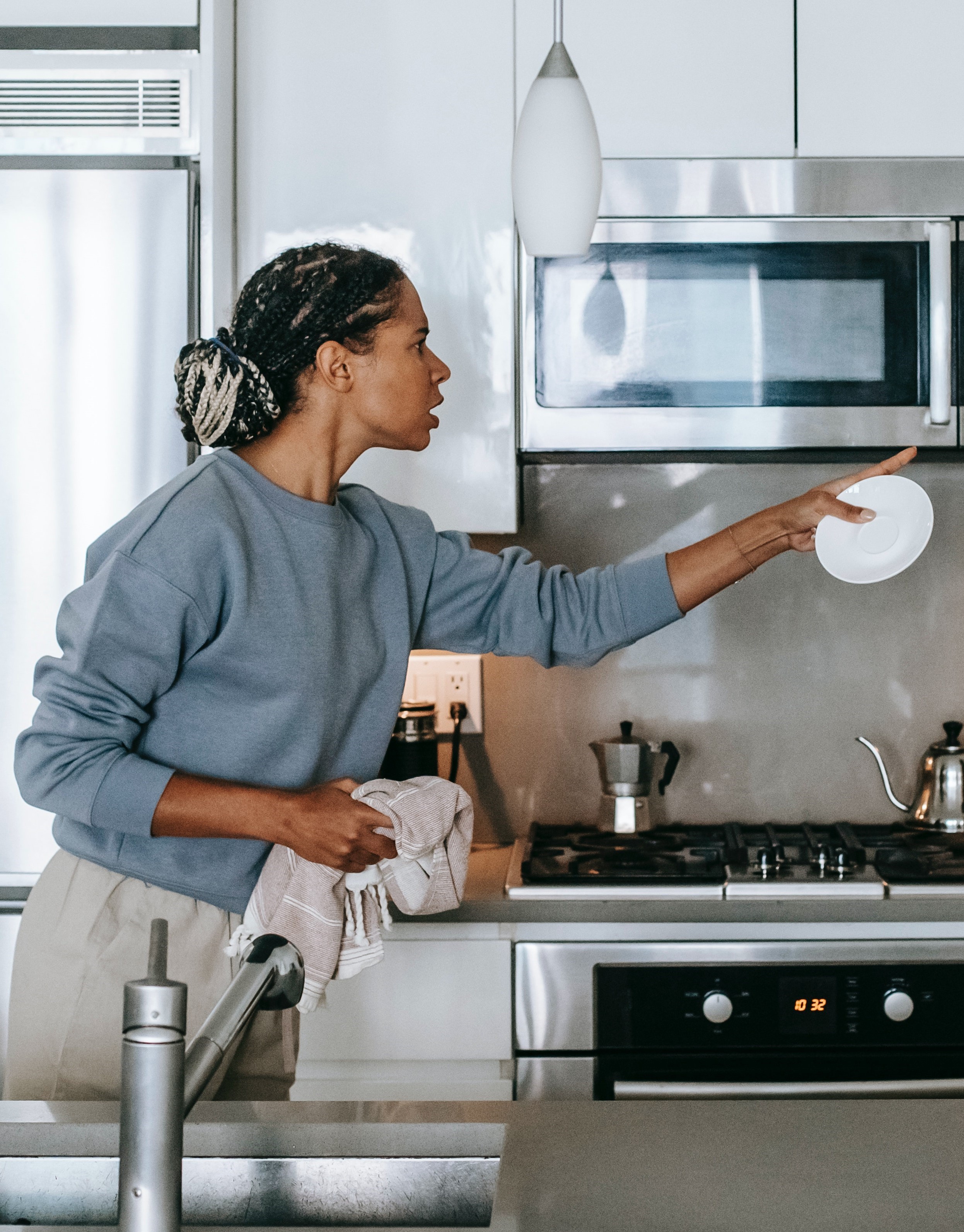 woman angry with her husband